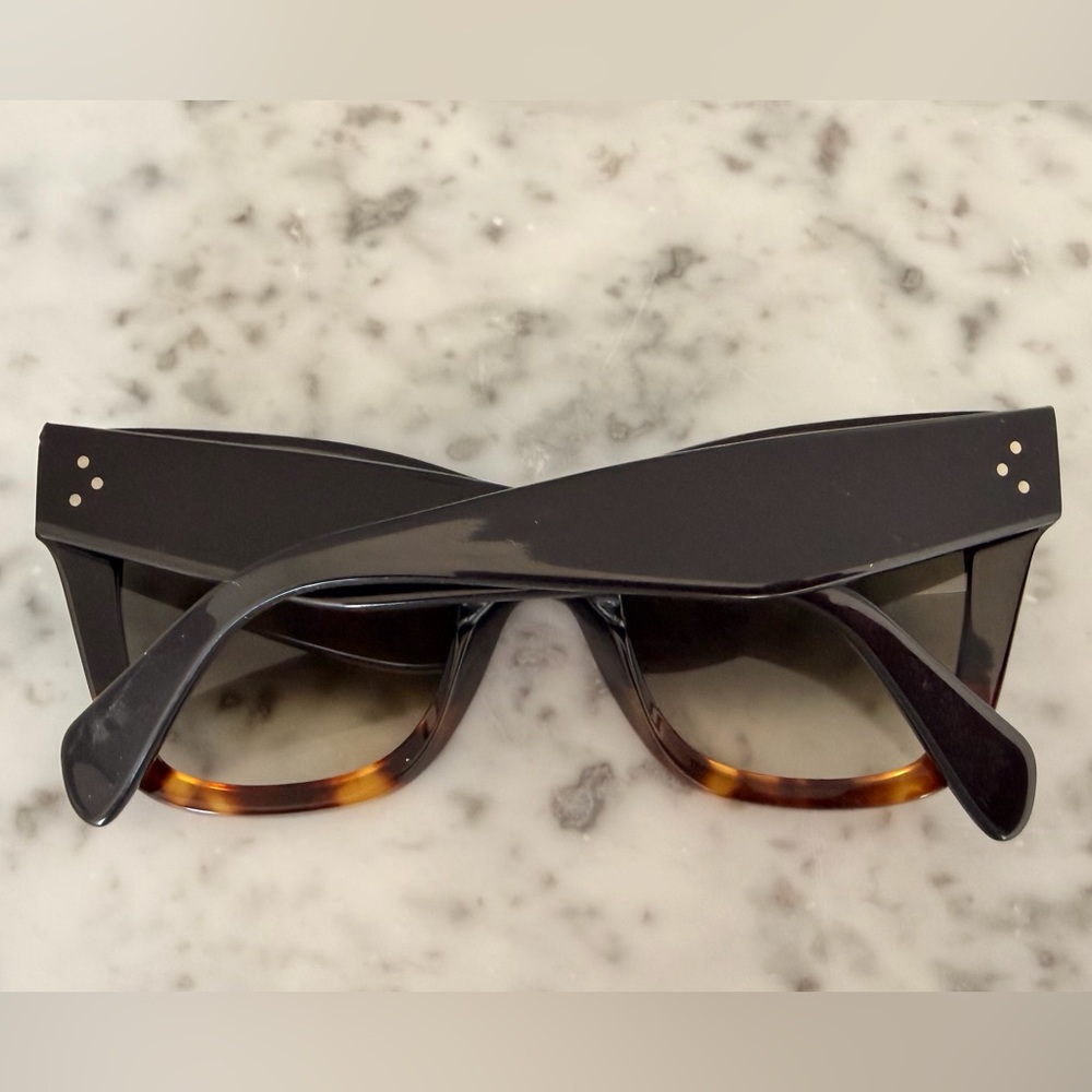 Celine Black and Tortoise Women's Sunglasses - Picture 3 of 8